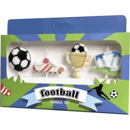 4 Velas tema Futebol