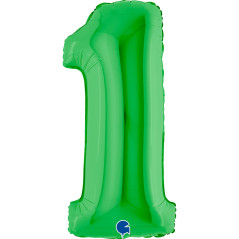 Balão Foil Número Verde 102cm
